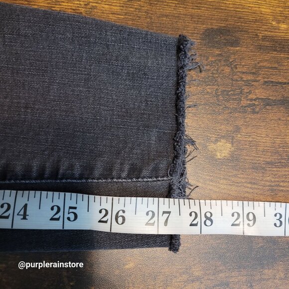 Madewell Jeans 27 Skinny 9" High Rise Black Sea Wash H2230 Tummy Control Stretch - Picture 11 of 13